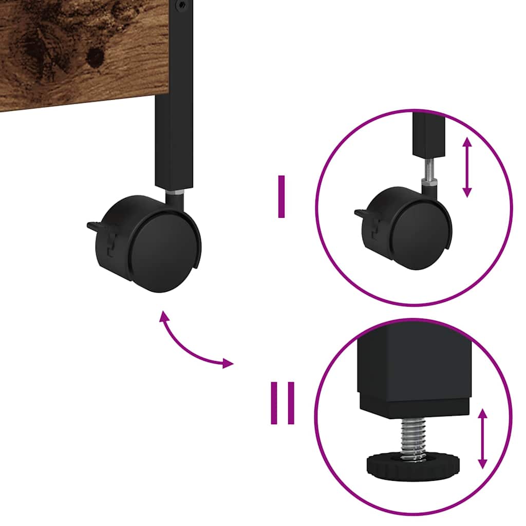 Carrello da Cucina Legno vecchio 50 x 30 x 70 cm