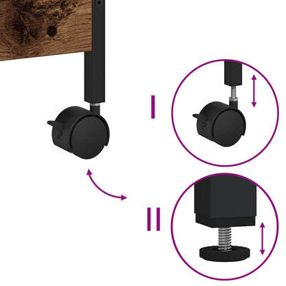 Carrello da Cucina Legno vecchio 50 x 30 x 70 cm