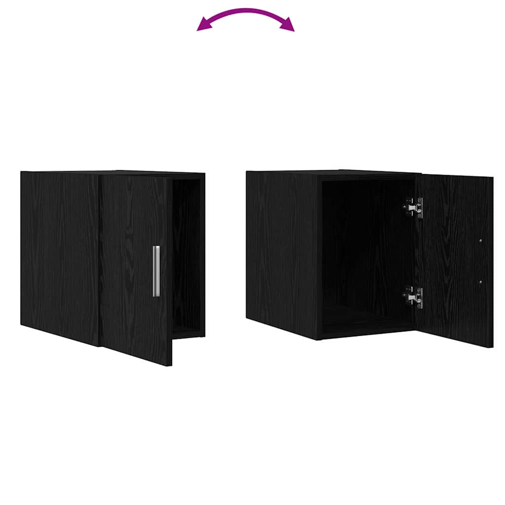 Armadietto a muro Rovere nero 30 x 42.5 x 40 cm