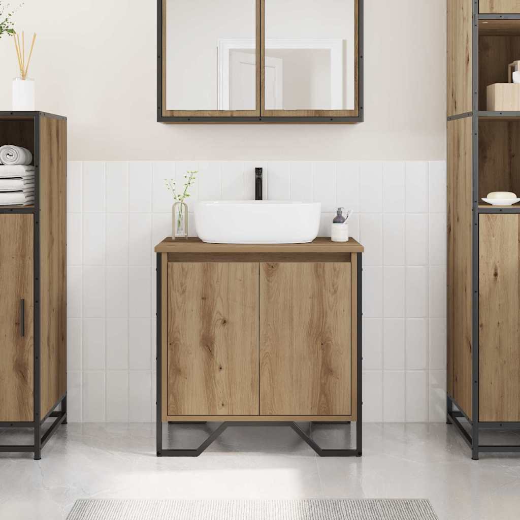 Armadio per Lavabo da Bagno Rovere artigianale 60 x 35 x 60 cm | homemem39