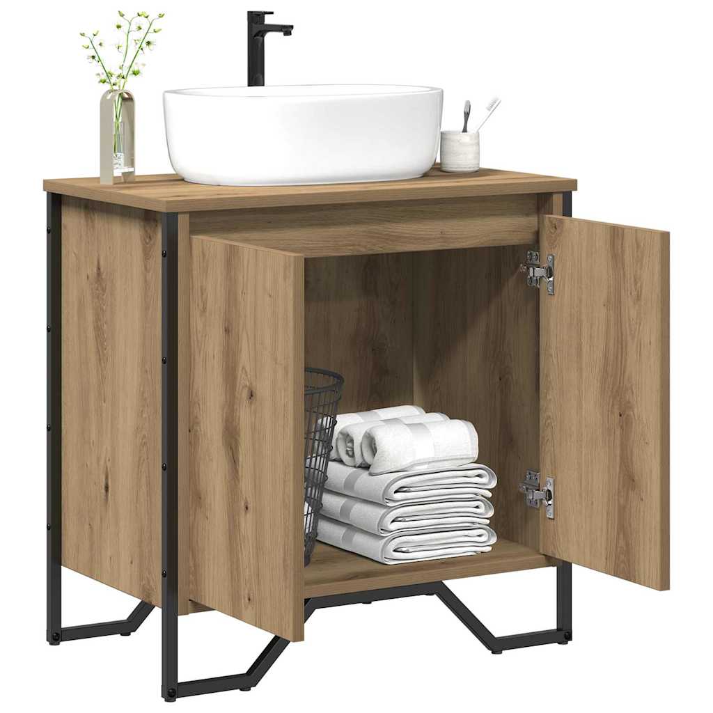 Armadio per Lavabo da Bagno Rovere artigianale 60 x 35 x 60 cm | homemem39