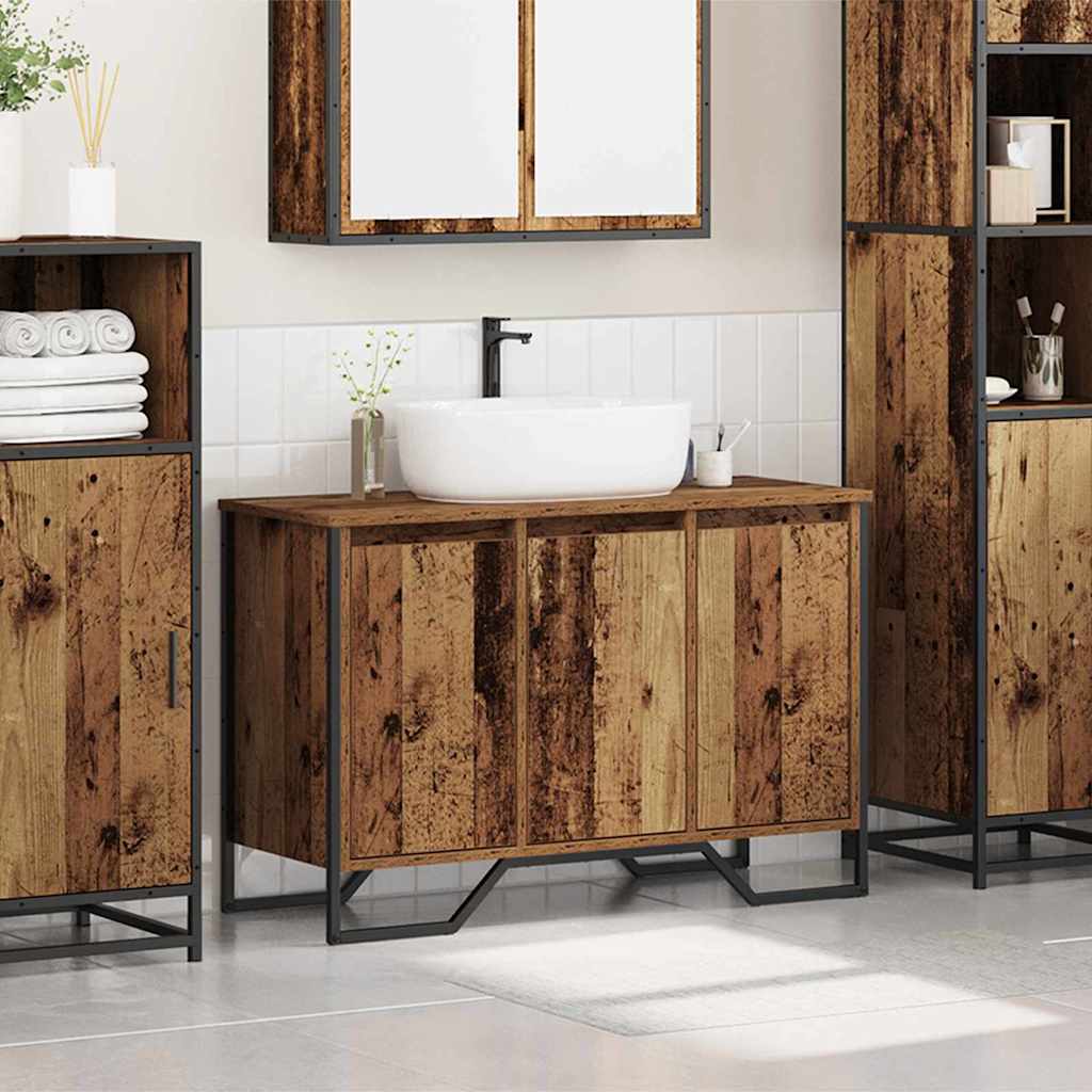 Mobiletto per Lavabo Altro Legno vecchio 91 x 35 x 60 cm | homemem39