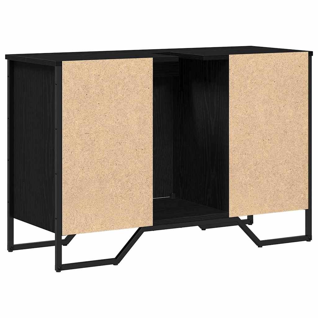 Armadio per Lavabo da Bagno Rovere Nero 91 x 35 x 60 cm | homemem39
