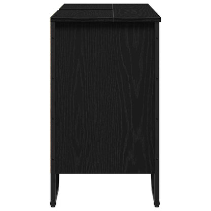 Armadio per Lavabo da Bagno Rovere Nero 91 x 35 x 60 cm | homemem39