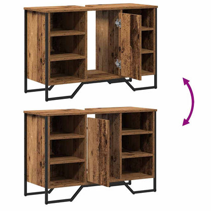 Armadio per Lavabo da Bagno Legno vecchio 91 x 35 x 60 cm
