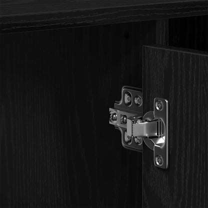 Armadio per Lavabo da Bagno Rovere Nero 91 x 35 x 60 cm | homemem39