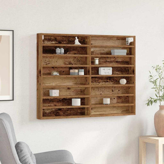 Vetrina Legno vecchio 100 x 8,5 x 75 cm Legno multistrato | homemem39
