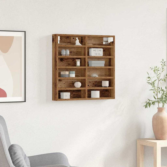 Vetrina Legno vecchio 60 x 8,5 x 58 cm Legno multistrato | homemem39
