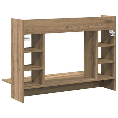 Scrivania a parete rovere artigianale 105 x 48 x 75 cm