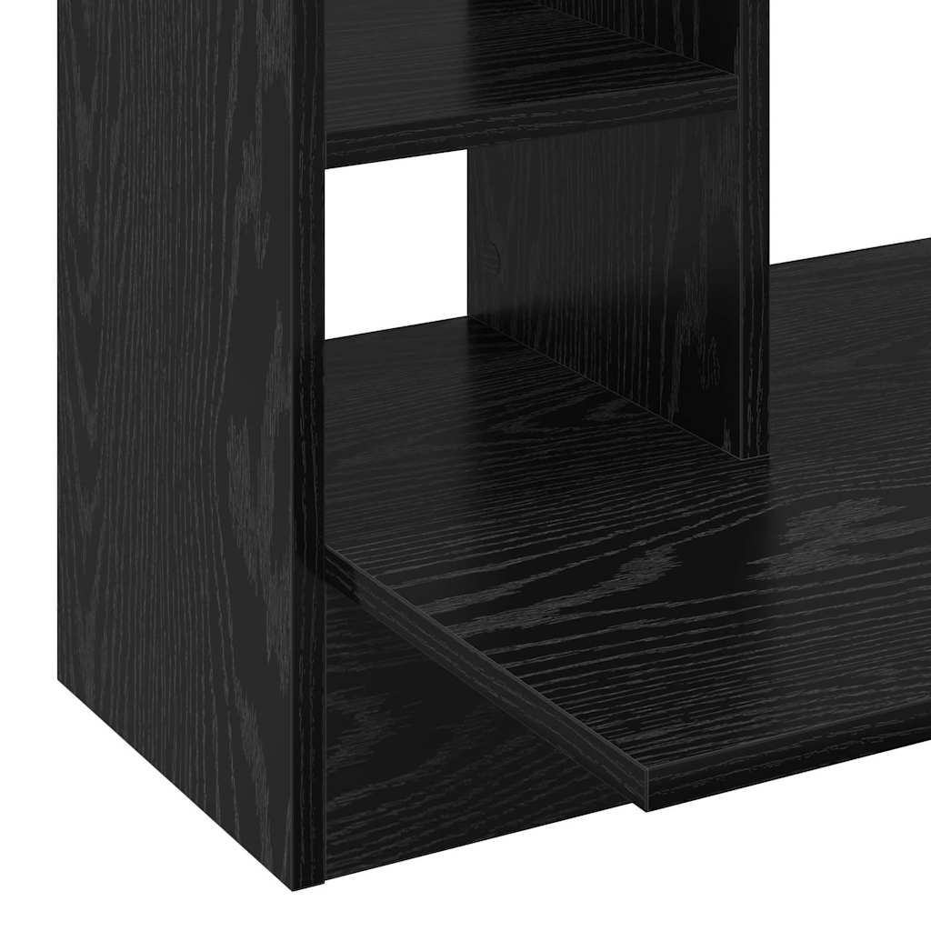 Scrivania a parete Rovere nero 105 x 48 x 75 cm