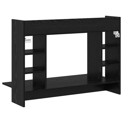 Scrivania a parete Rovere nero 105 x 48 x 75 cm