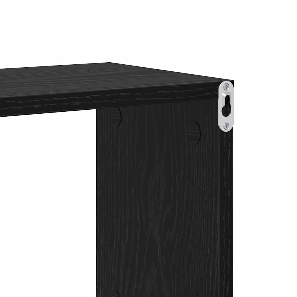 Scaffale da parete con lo scaffale Altro Nero legno