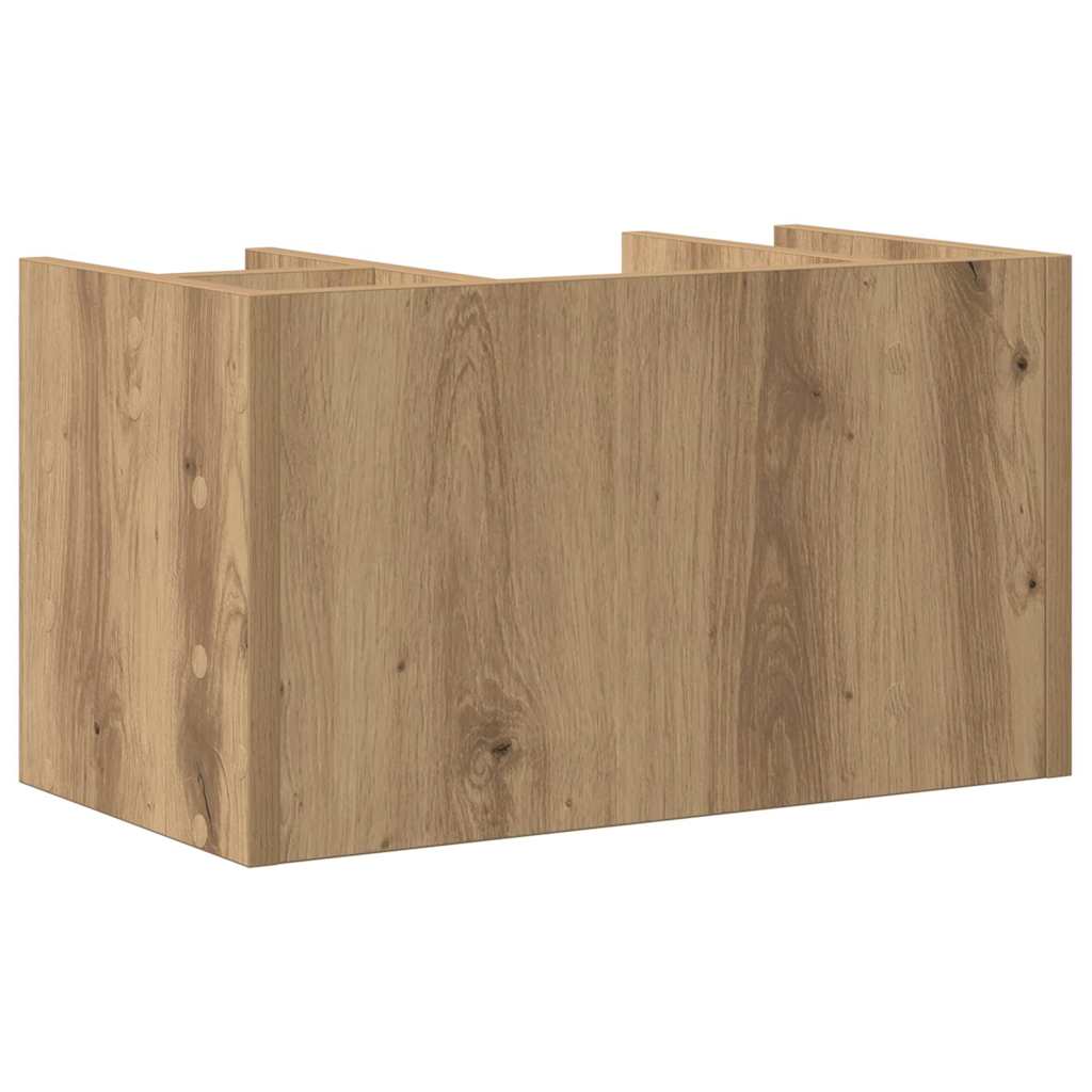 Organizzatore da scrivania Rovere nero 44,5 x 24 x 25 cm