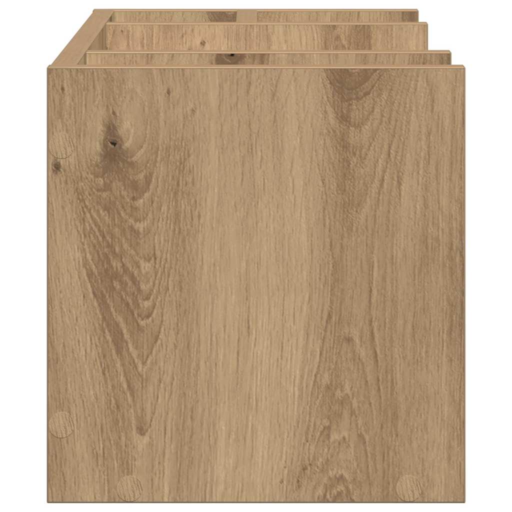 Organizzatore da scrivania Rovere nero 44.5 x 24 x 25 cm