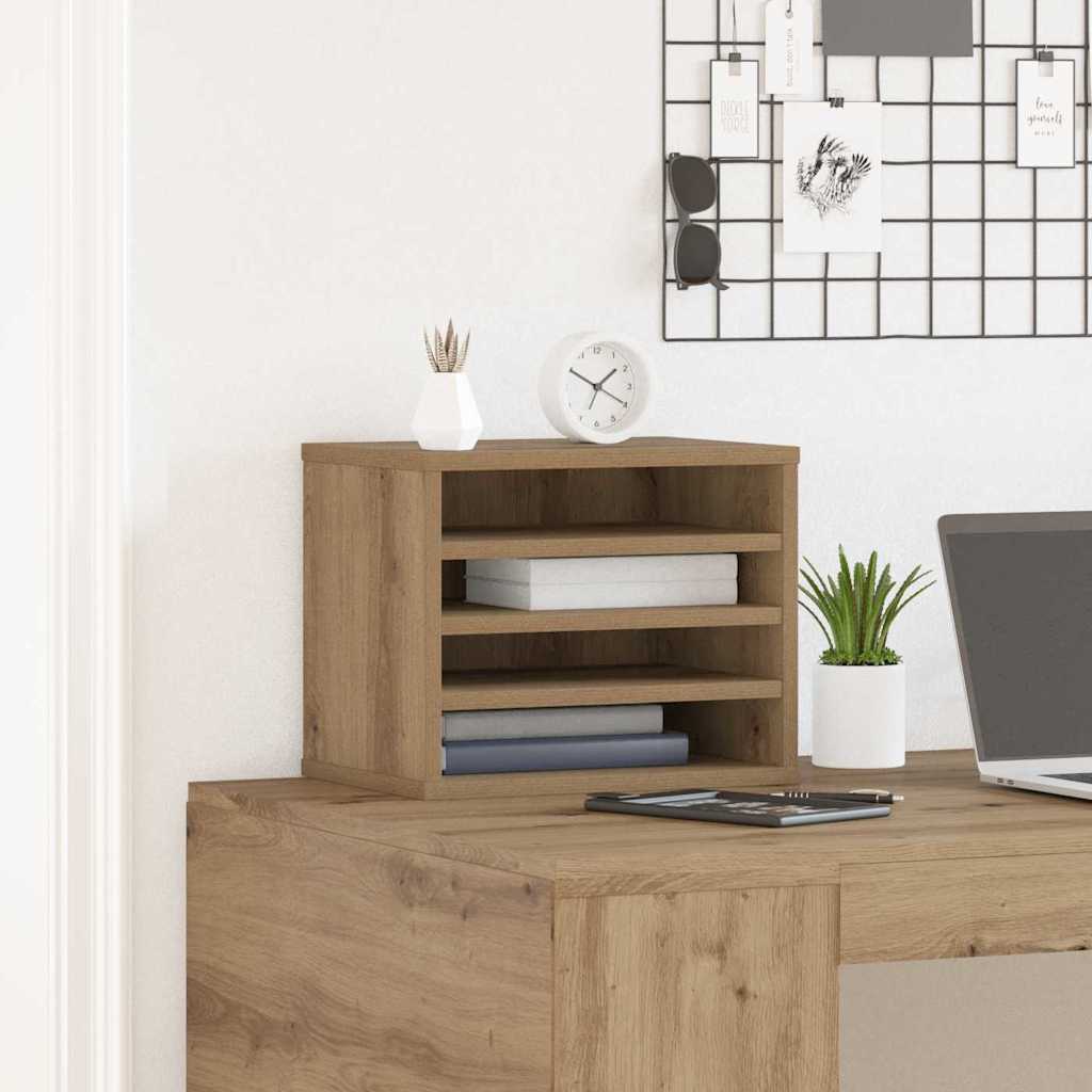 Organizzatore da scrivania Rovere artigianale 36 x 26 x 29,5 cm | homemem39