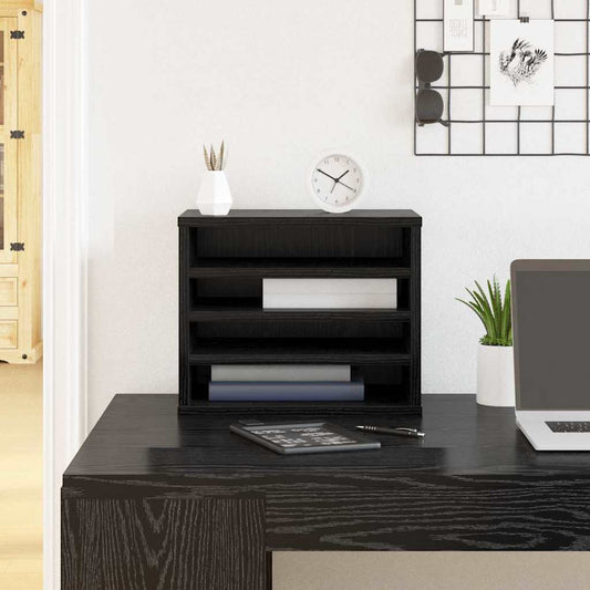 Organizzatore da scrivania Rovere Nero 36 x 26 x 29.5 cm