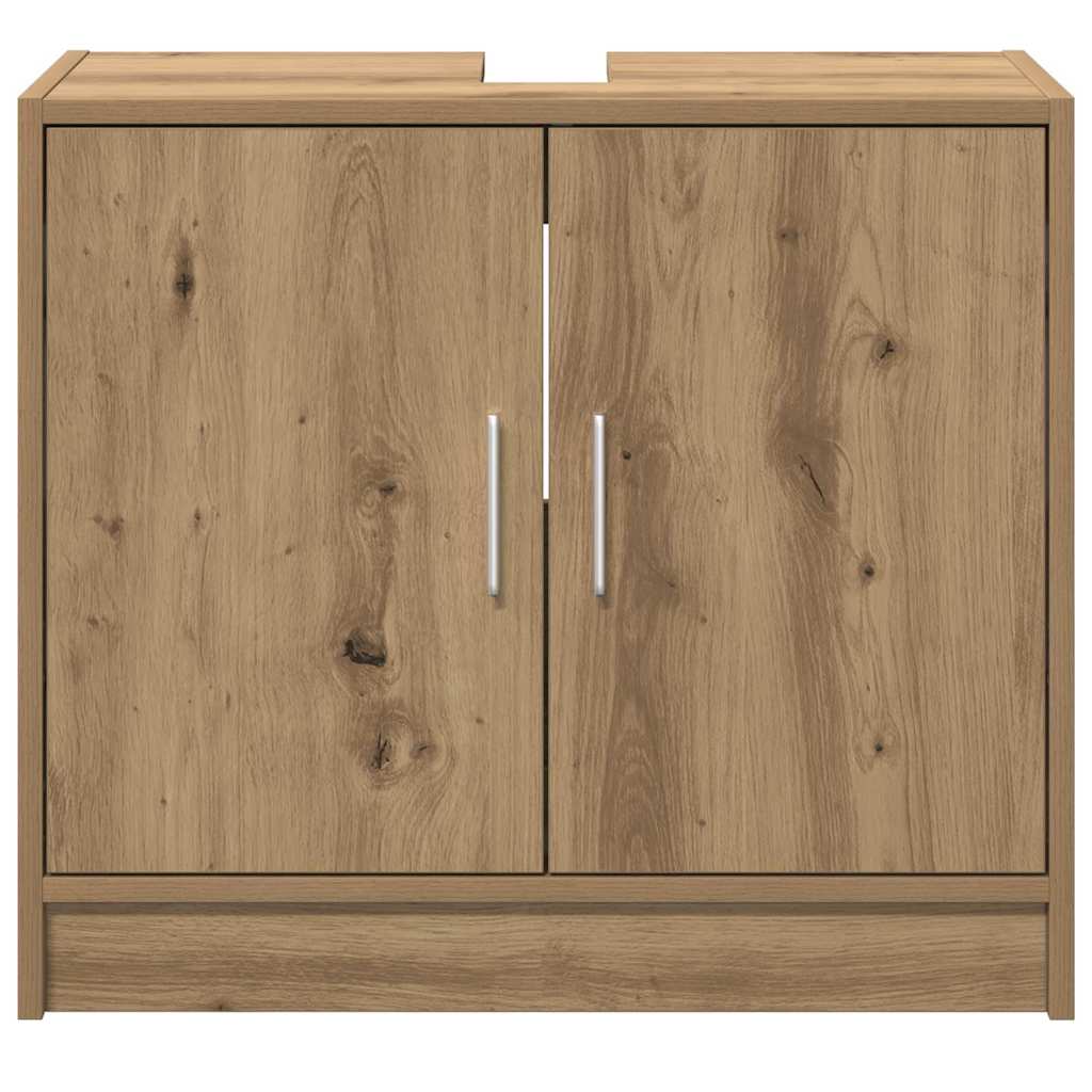 Mobile da Bagno con porta Rovere artigianale 63 x 29 x 55 cm | homemem39