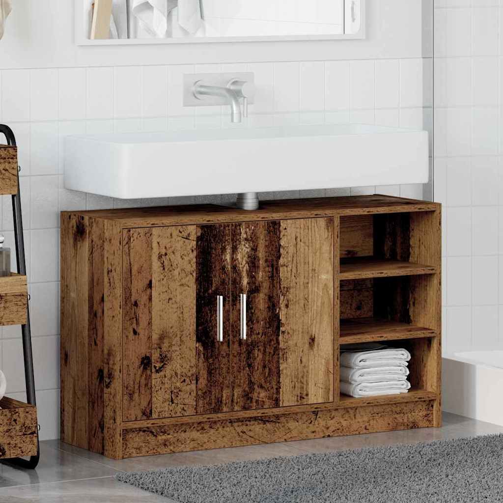 Mobile da Bagno Legno vecchio 90 x 29 x 55 cm Legno multistrato | homemem39
