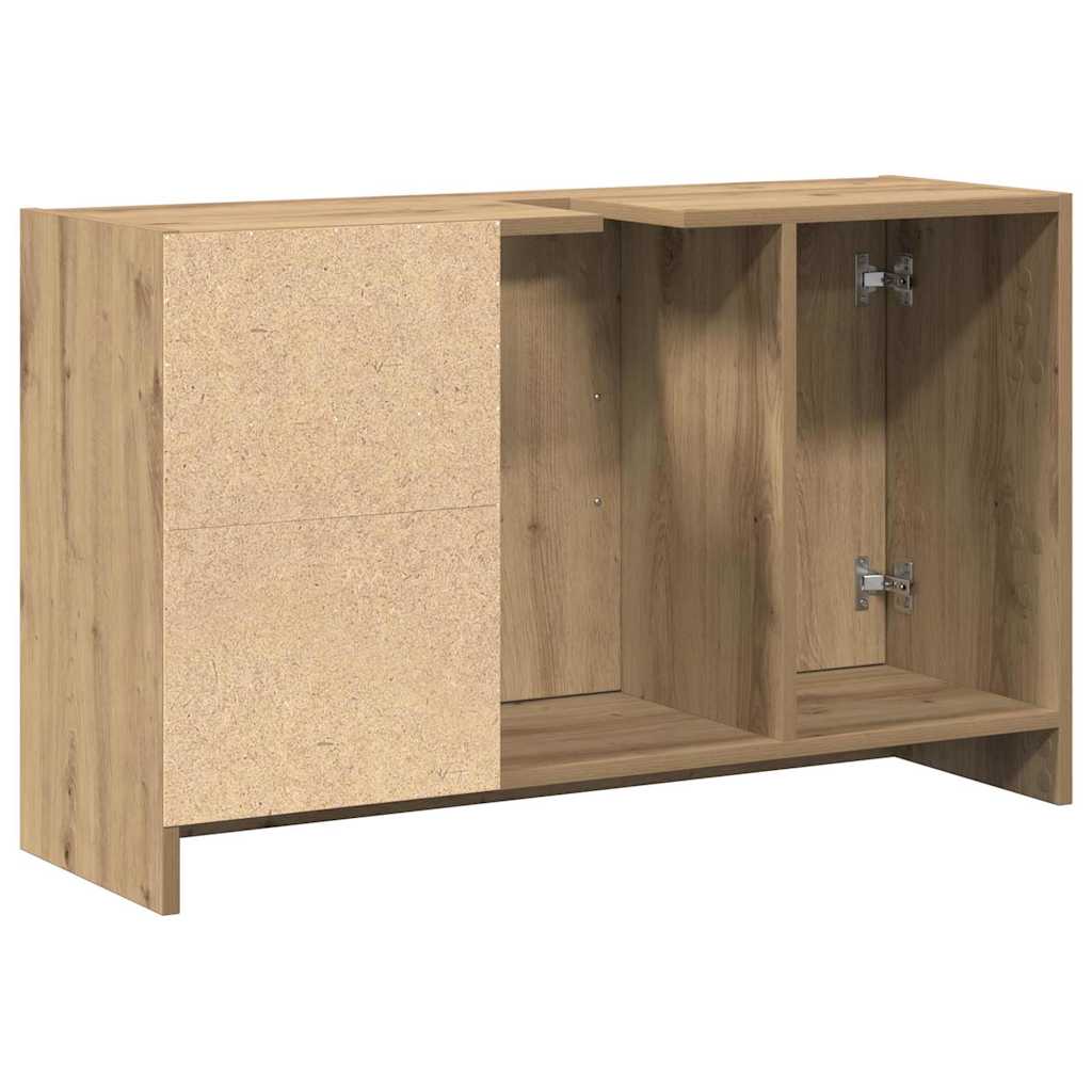Mobile da Bagno con porta Rovere artigianale 90 x 29 x 55 cm | homemem39