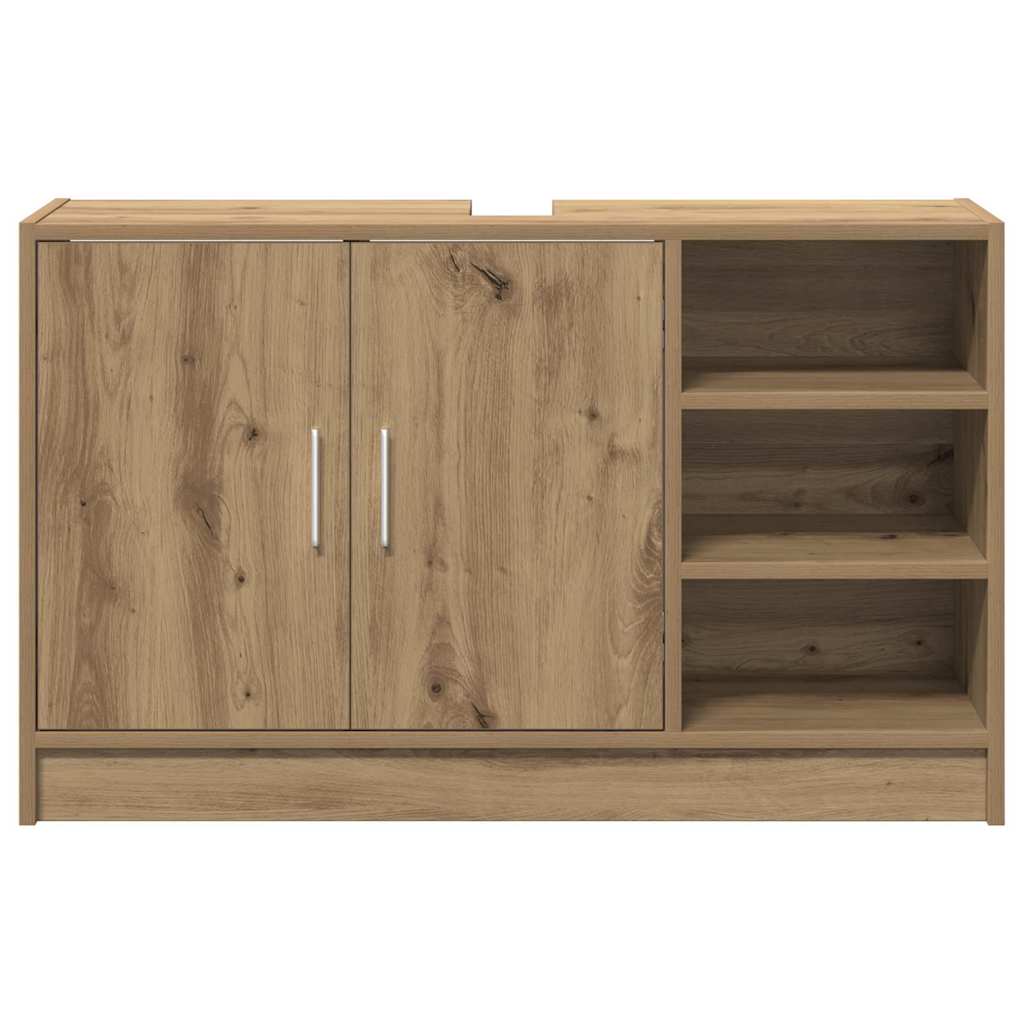 Mobile da Bagno con porta Rovere artigianale 90 x 29 x 55 cm | homemem39