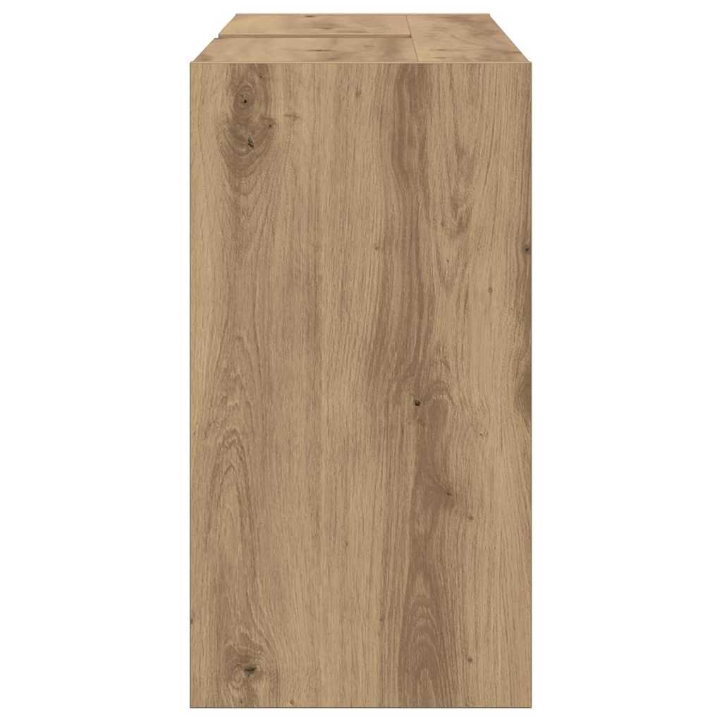Mobile da Bagno con porta Rovere artigianale 90 x 29 x 55 cm | homemem39