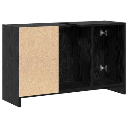 Mobile da Bagno Rovere Nero 90 x 29 x 55 cm Legno multistrato | homemem39