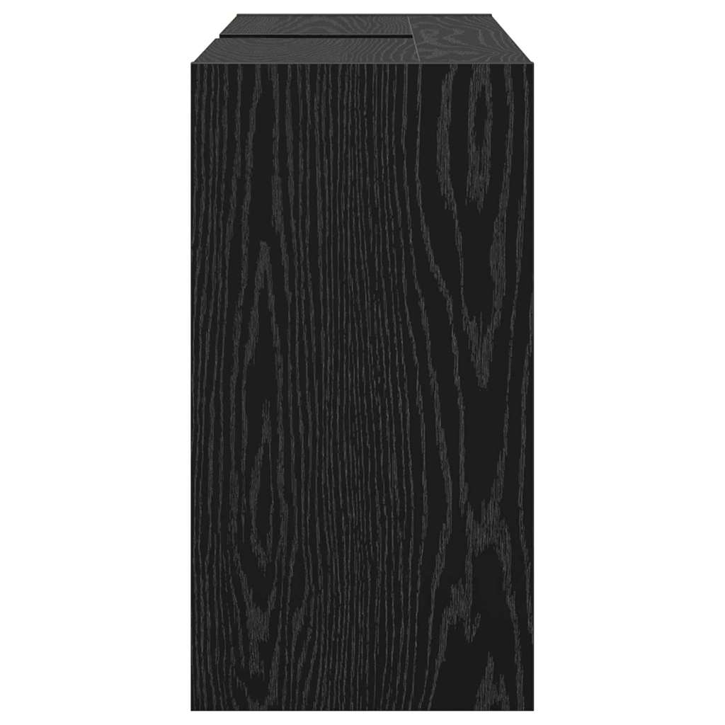 Mobile da Bagno Rovere Nero 90 x 29 x 55 cm Legno multistrato | homemem39