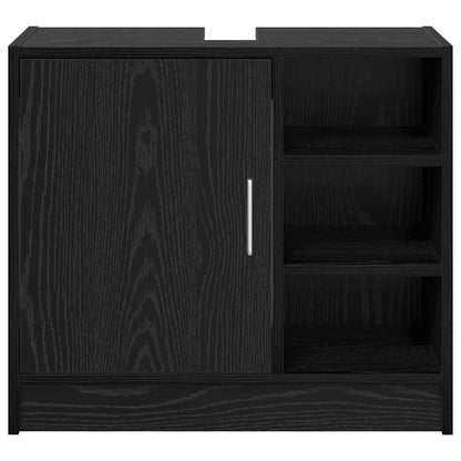 Mobile da Bagno Rovere Nero 63 x 29 x 55 cm Legno multistrato | homemem39