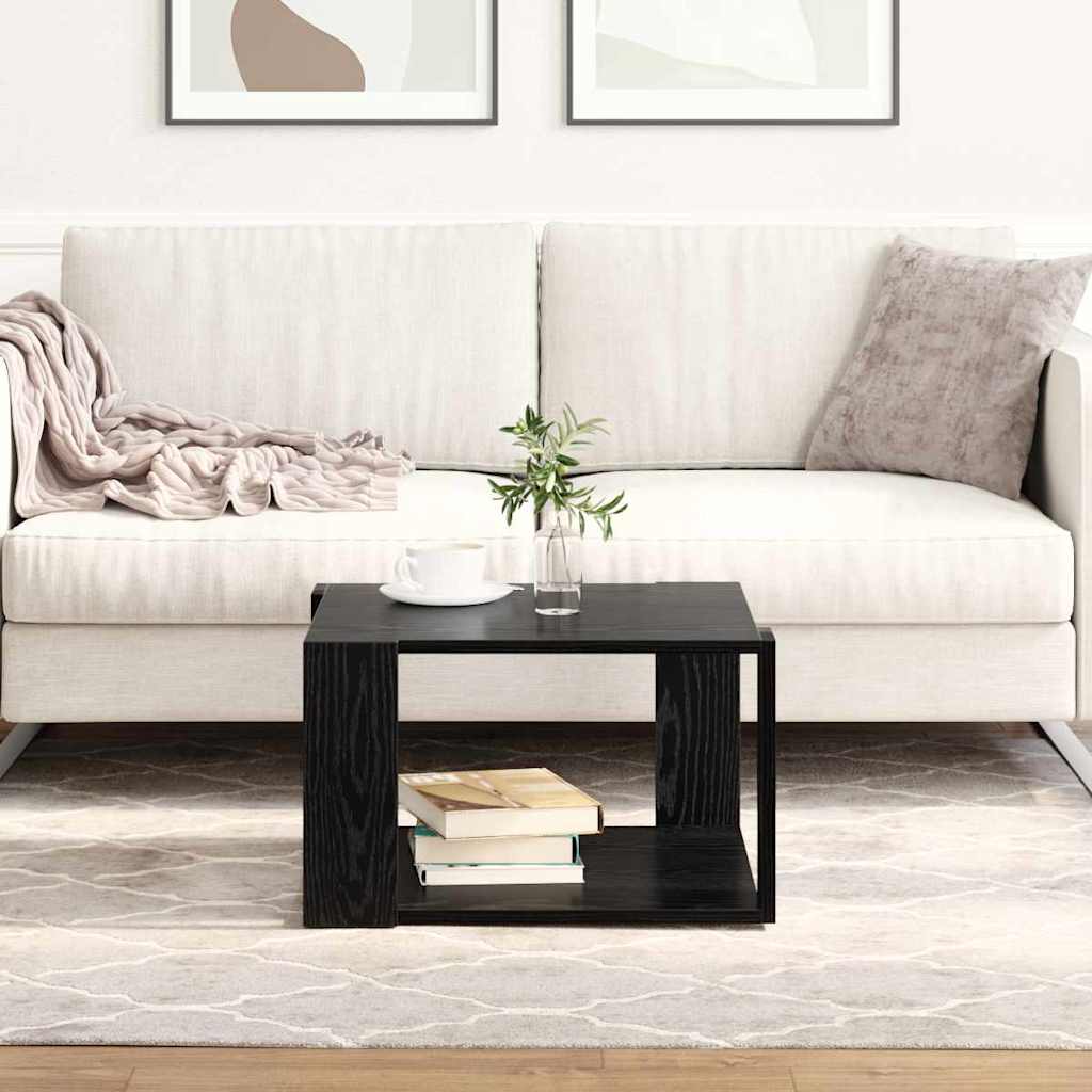 Tavolino da salotto Rovere Nero 51,5 x 51,5 x 30 cm