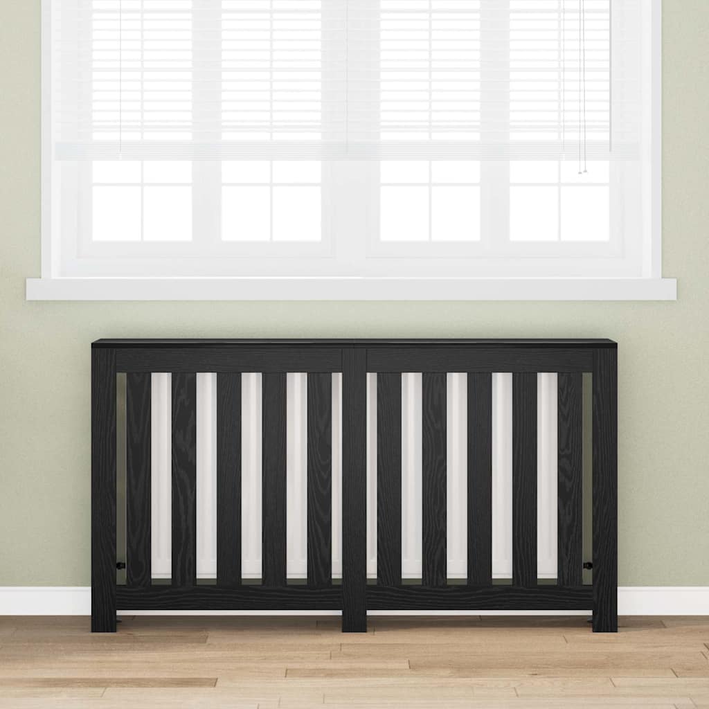 Copertura per radiatori Rovere Nero 149 x 20 x 82 cm