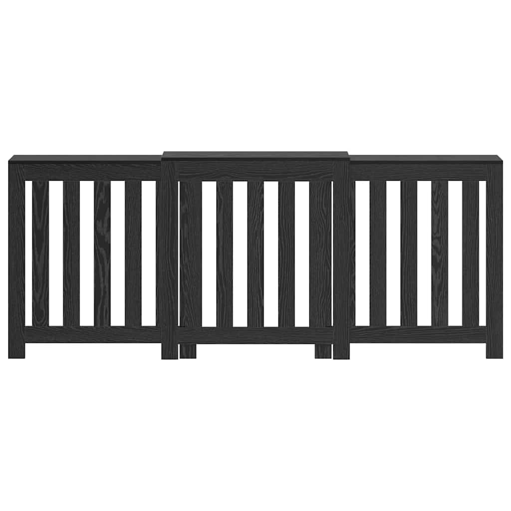 Copertura per radiatori Rovere Nero 205 x 21.5 x 83.5 cm