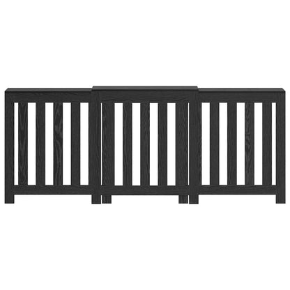 Copertura per radiatori Rovere Nero 205 x 21.5 x 83.5 cm