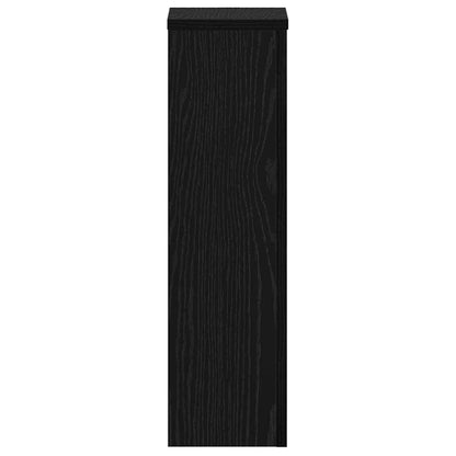 Supporto per piante 2 pcs Rovere nero 17 x 17 x 60 cm