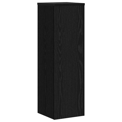 Supporto per piante 2 pcs Rovere nero 25 x 25 x 80 cm