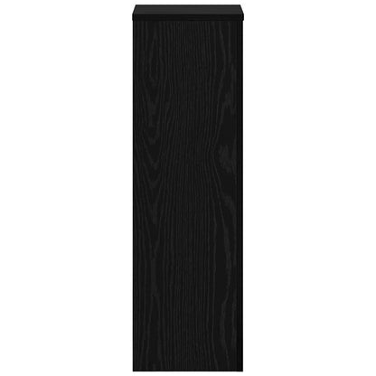 Supporto per piante 2 pcs Rovere nero 25 x 25 x 80 cm