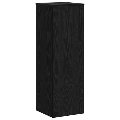 Supporto per piante Rovere Nero 33 x 33 x 100 cm