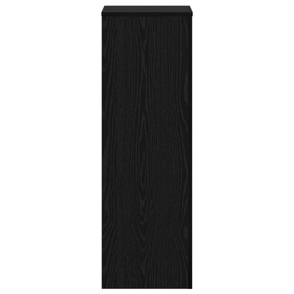 Supporto per piante Rovere Nero 33 x 33 x 100 cm
