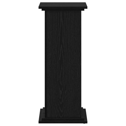 Supporto per piante Rovere nero 33 x 33 x 80 cm