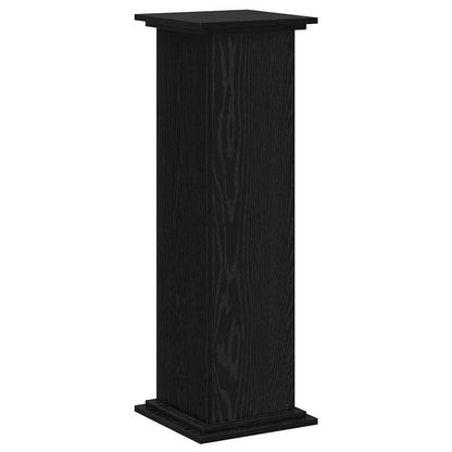 Supporto per piante Rovere nero 33 x 33 x 100 cm
