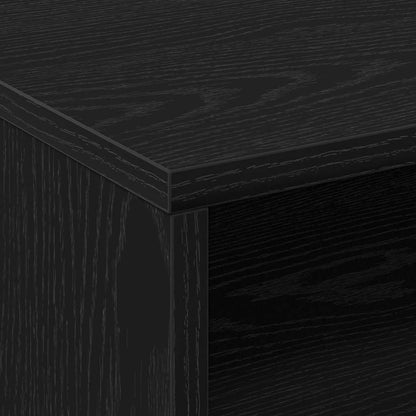 Mobiletto su Ruote Rovere Nero 55 x 40 x 91 cm