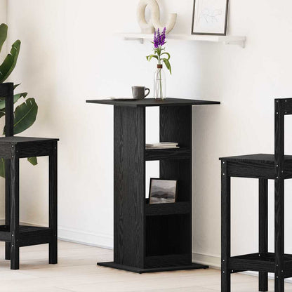 Tavolo da bar Rovere Nero 60 x 60 x 100 cm Legno multistrato | homemem39