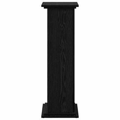 Supporto di esposizione con porta Rovere Nero 31 x 30 x 90 cm