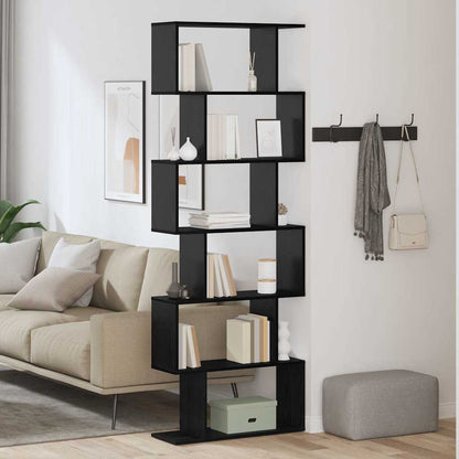 Armadio per Libri Rovere Nero 70 x 24 x 193,5 cm | homemem39