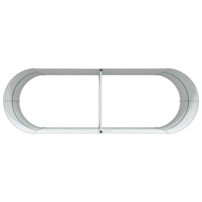 Letto rialzato da giardino Verde 240 x 80 x 81 cm Acciaio
