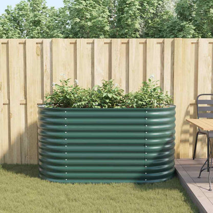 Letto rialzato da giardino Verde 160 x 80 x 81 cm Acciaio