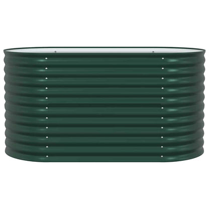 Letto rialzato da giardino Verde 160 x 80 x 81 cm Acciaio