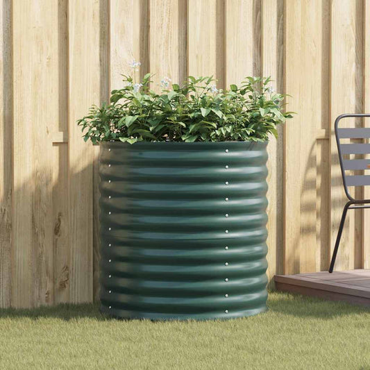 Letto rialzato da giardino Verde 80 x 80 x 81 cm Acciaio
