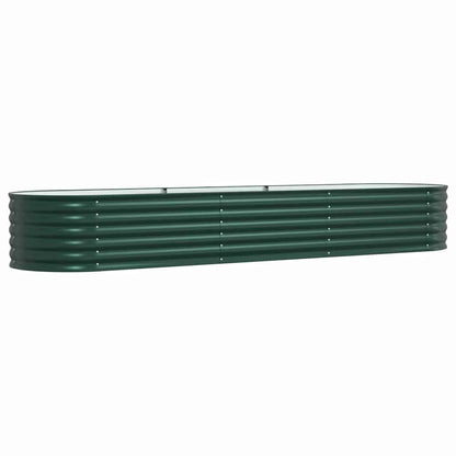 Letto rialzato da giardino Verde 320 x 80 x 44 cm Acciaio