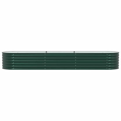 Letto rialzato da giardino Verde 320 x 80 x 44 cm Acciaio
