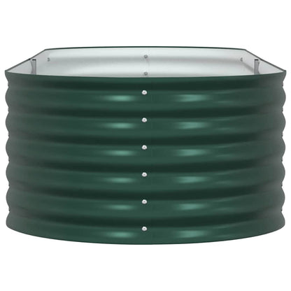 Letto rialzato da giardino Verde 240 x 80 x 44 cm Acciaio